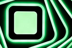 Abstract square green white LED lamp photo