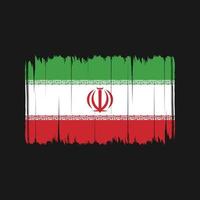 Iran Flag Brush Strokes. National Flag vector