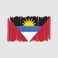 Antigua and Barbuda Flag Brush Strokes. National Flag vector