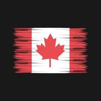 cepillo de la bandera de canadá. bandera nacional vector