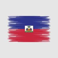 Haiti Flag Brush. National Flag vector