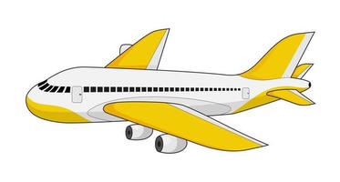 ilustración vectorial de avión vector
