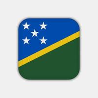 Solomon Islands flag, official colors. Vector illustration.