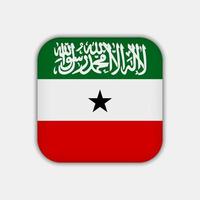 bandera de somalilandia, colores oficiales. ilustración vectorial vector