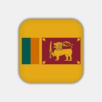 Sri Lanka flag, official colors. Vector illustration.
