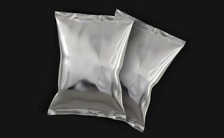 Chip Bag 3D Rendering Design photo