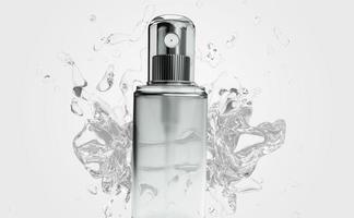 Spray Bottle Mockup 3D Rendering  Design photo