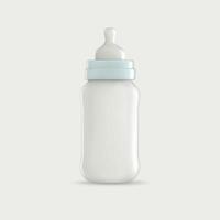 diseño de maqueta de botella de leche foto