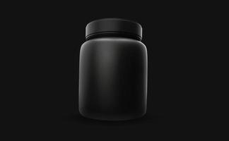 Whey protein bottle mockup design photo