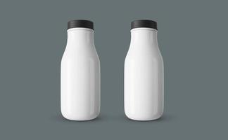 Plastic bottle mockup design photo