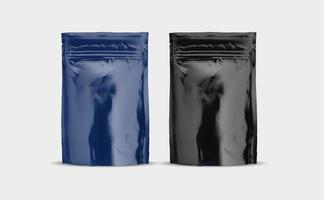 Food pouch mockup design photo