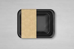 Plastic Tray Vacuum Food Mockup photo