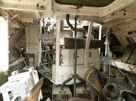 Heavy military equipment destroyed in battle photo