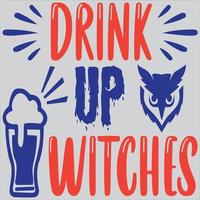 Drink up witches vector