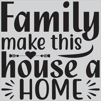 Family make this house a home. vector