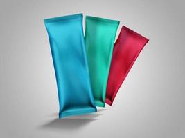 Plastic Bag 3D Rendering Mockup Design photo