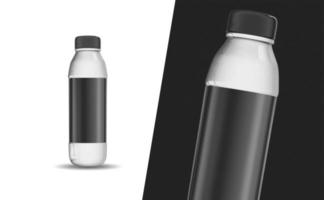 Small Bottle 3D Rendering. Mockup Design photo