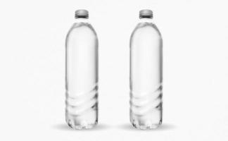 Water bottle mockup 3D Rendering Design photo