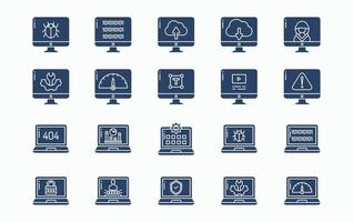 Software and website Development icon set vector