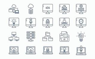 Software and website Development icon set vector