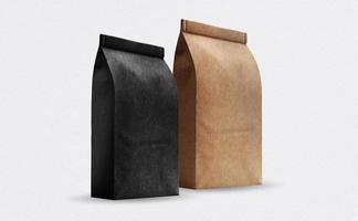 Paper Coffee Bag Mockup Design photo