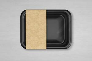 Plastic Tray Vacuum Food Mockup photo