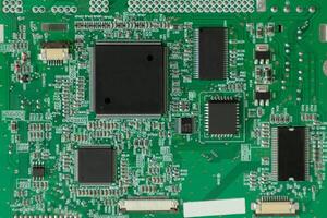 Microchip on printed circuit board photo