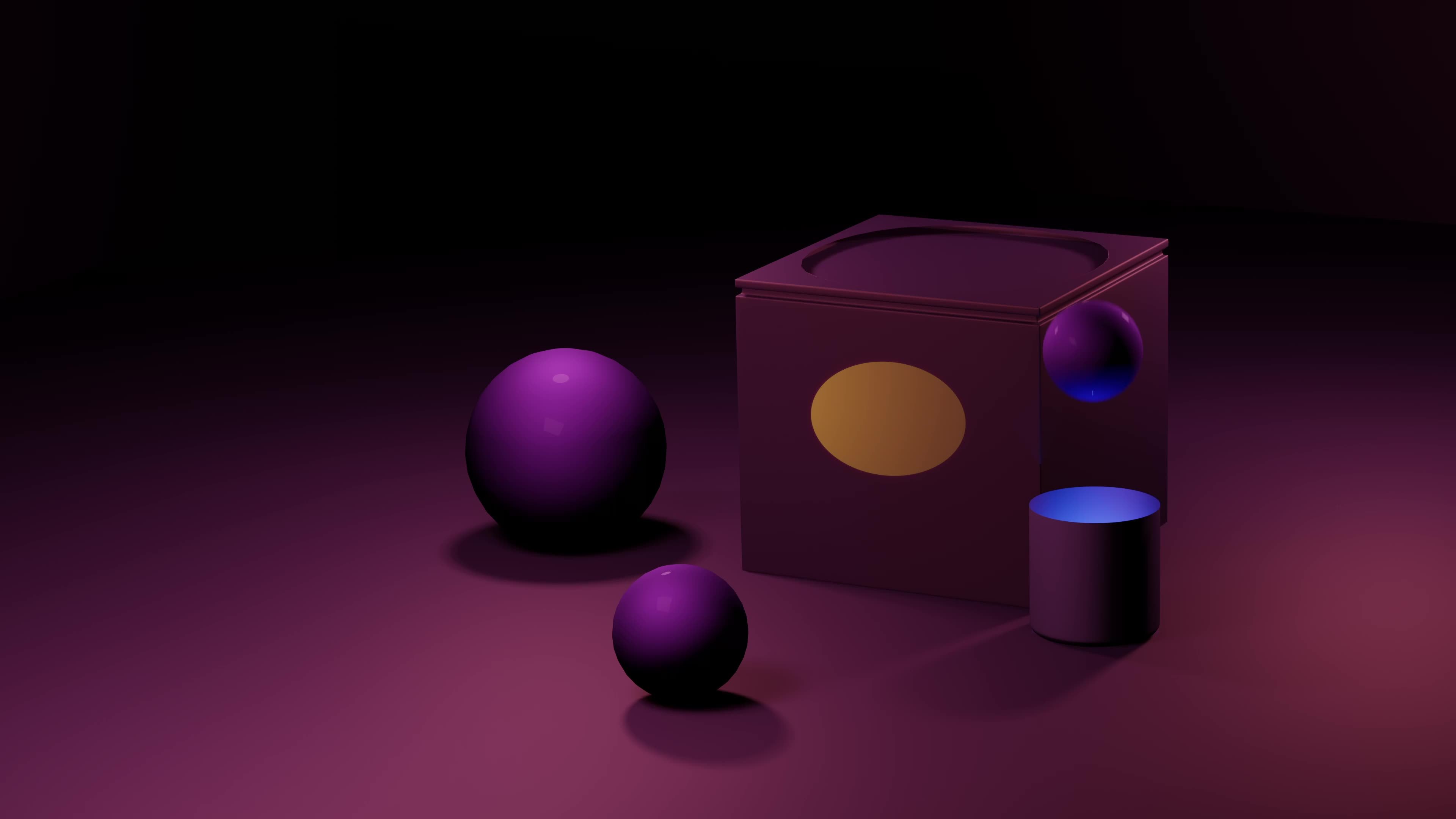 Looped 3D animation of geometric shapes. Bouncing ball. 11083476 Stock