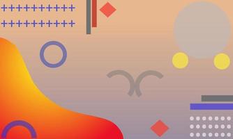 gradient abstract background with colorful graphic icons for templates and presentations photo
