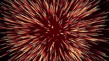 rosso particella astratto scintilla illustrazione esplosione scoppiare, polvere Schermo effetto, evento fantasia esplosione fuoco, fiamma fuoco d'artificio splendore fulmine, Magia energia brillare scintillare stella energia sfondo spazio video