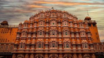 imagen completa de hawa mahal de rajasthan foto