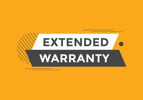Extended warranty text button. speech bubble. Extended warranty Colorful web banner. vector illustration