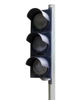 Traffic light isolated on white background,clipping path photo