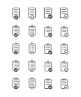 set of checklist icon. Vector illustration. Checklist sign symbol apps or web interface