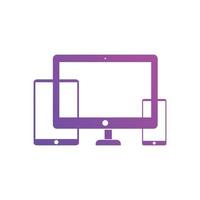responsive web design icons vector