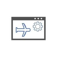 landing page optimization icons. Used for SEO or websites. vector