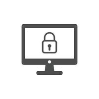 Web security icons. Website security shield protection icon symbol vector