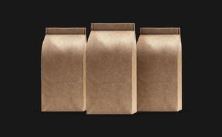 Paper Coffee Bag Mockup Design photo