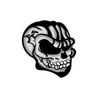 skull vector illustration, suitable design for logos, websites, apps, tattoos, printing etc.