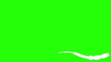 Liquid Effect Line Animation on Green Background video