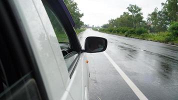 Car and road photo in one picture