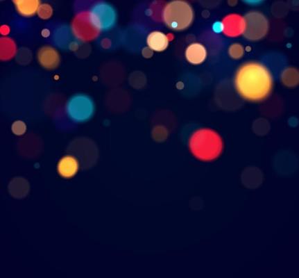 Colorful bokeh lights background. Blurred circle shapes.