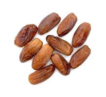 dry dates palm isolated on white background. photo
