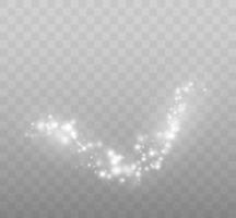 Bokeh lights isolated. Transparent blurred shapes. Abstract light effect. vector