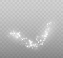 Bokeh lights isolated. Transparent blurred shapes. Abstract light effect. vector