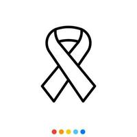 Peace ribbon, Vector, Icon, Illustration . vector