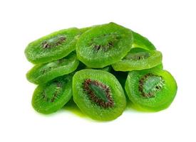 dried kiwi fruit isolated on white background photo