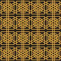 seamless pattern with line art geometry vector