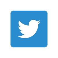 Twitter social media logo icon technology, network. background, Share, Like, Vector illustration