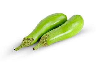 green eggplant isolated on white background ,include clipping path photo
